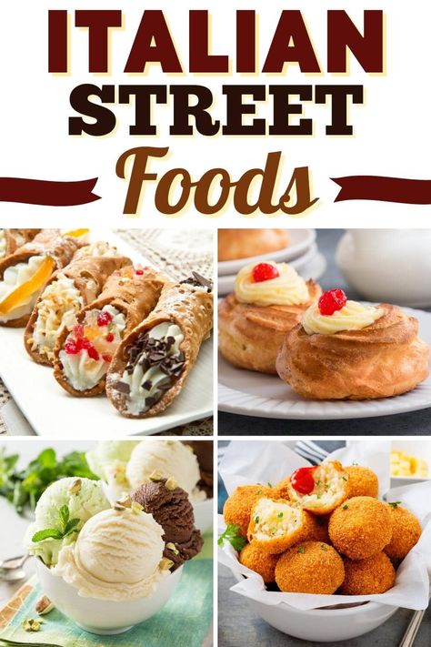 Are you curious what the best, most delicious Italian street foods are? Save yourself the cost of an expensive flight, and read this roundup to find out! Indian Italian Fusion Food, Carnival Eats, Street Food Recipes, Italian Things, World Street Food, Italian Street Food, Simple Family Meals, Foods To Try, Food Italian