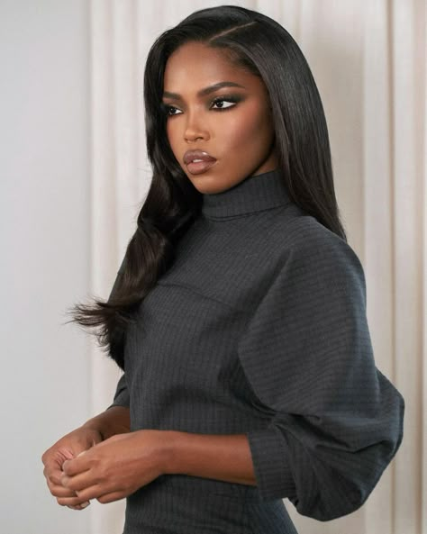 Ryan Destiny Hairstyles, Ryan Destiny Hair, Ryan Destiny Makeup, Ryan Destiny Braids, Hair Dyed Brown, Capricorn Makeup, Work Hair Ideas, Hair Campaign, Beach Film