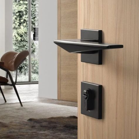 Design Durable Door Lock & Deadbolt Lock - Gooki Door Hardware Interior Modern, Door Hardware Interior In Homes, Modern Room Door Handles, Bedroom Door Handles Black, Modern Front Door Lock Set, Living Room Door Handles, Black Interior Doors And Hardware, Door Locks And Handles, Kitchen Bar Living Room