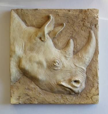 Saatchi Art Artist Carl Turner; Sculpture, “Rhino Relief” #art Animal Relief Sculpture, Relief Sculpture Clay, Clay Relief Sculpture, Clay Relief Tiles, Low Relief Sculpture, Turner Artworks, Clay Relief, Relief Tiles, Wood Carving Designs