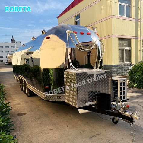 Caravan Food Truck, Black Food Trailer, Air Stream Food Truck, Horse Trailer Pizza Truck, Tuk Tuk Food Truck, Air Stream, Food Van, Food Trailer, Truck And Trailer