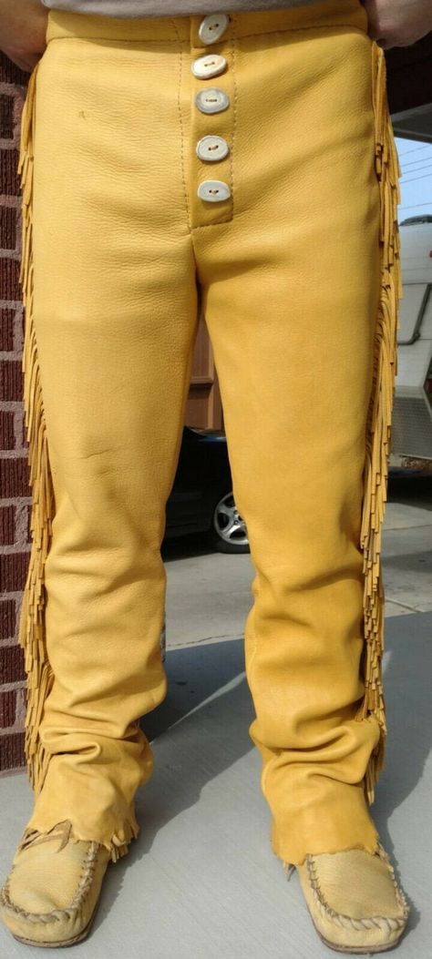 Buckskin Pants, Mountain Man Clothing, Indian Pants, Native American Western, Mens Western Wear, Fringe Pants, Cowboy Pants, Pant Trouser, Native American Clothing