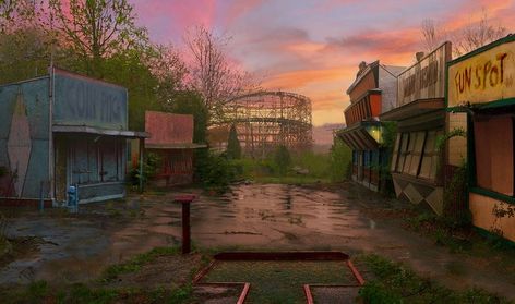 Scott Prior | Abandoned Amusement Park Abandoned Amusement Parks Aesthetic, Theme Park Abandoned, Abandoned Park Aesthetic, Abandon Amusement Parks, Abandoned Carnival Aesthetic, Amusement Park Abandoned, Old Amusement Park Aesthetic, Old Amusement Park, Abandoned Theme Park Aesthetic