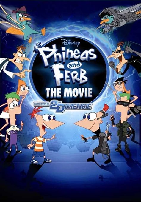 Phineas And Ferb Movie, Phineas Y Ferb, Nintendo Ds Games, Ds Games, Phineas And Ferb, Alternative Movie Posters, Art Films, Super Villains, Mad Scientist