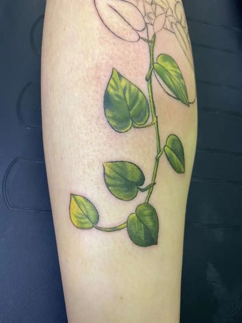 Green Tattoo, Green Tattoos, Plant Tattoo, Tattoos And Piercings, Flower Tattoo, Tattoo Ideas, Piercings, Tattoos, Green