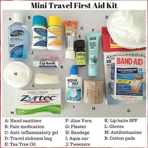 Camping First Aid Kit #backpackingdinner Travel Medicine Kit, First Aid Kit Travel, First Aid Kit Checklist, Diy First Aid Kit, Camping First Aid Kit, Medicine Kit, Travel Bag Essentials, Emergency Preparedness Kit, Road Trip Snacks