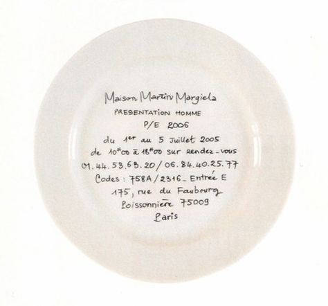 Maison Martin Margiela S/S06 Fashion Invitation, Fashion Show Invitation, 달력 디자인, 카드 디자인, Martin Margiela, Store Design, Design Inspo, Art Art, Culture Art