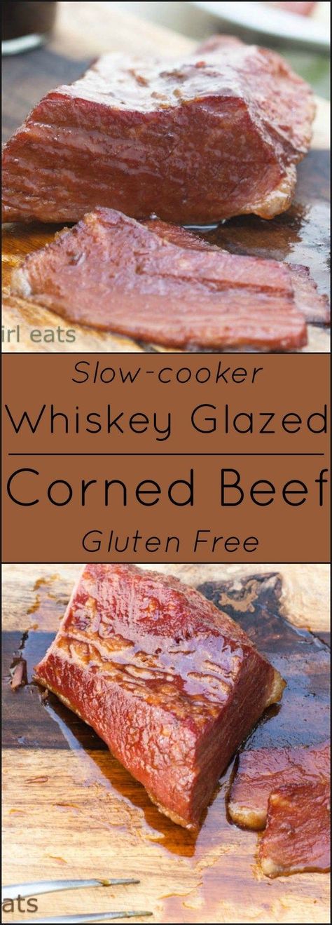 Silverside Recipe, Glazed Corned Beef, Corned Silverside, Corned Beef Recipes Crock Pot, Gluten Free Slow Cooker Recipes, Corned Beef Recipes Slow Cooker, Crock Pot Corned Beef, Whiskey Glaze, Irish Foods