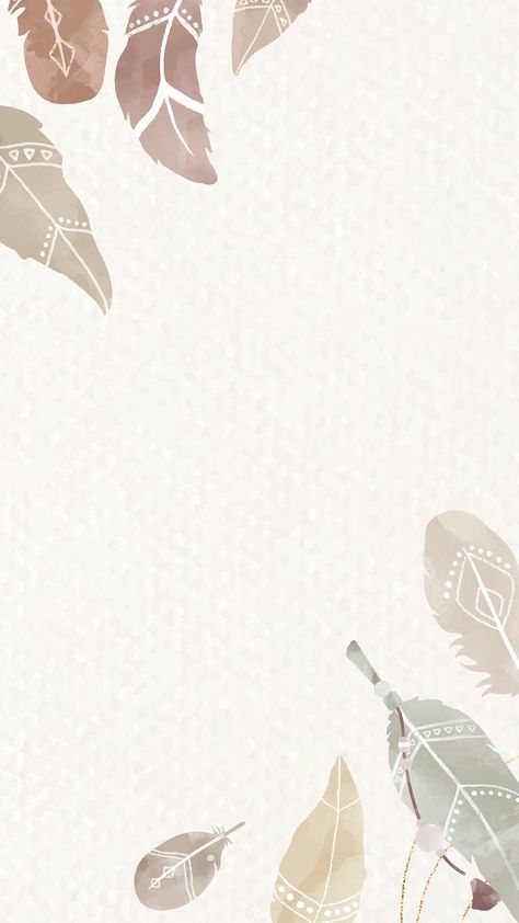 Download free vector of Watercolor feather border vector Boho style by Adjima about Ivory lock screen design, smooth phone wallpaper, background Earth Tones Wallpaper Iphone, Boho Wallpaper Iphone, Trending Images, Boho Background, Border Vector, Artsy Background, Feather Wallpaper, Wallpaper Iphone Boho, Android Wallpaper Art