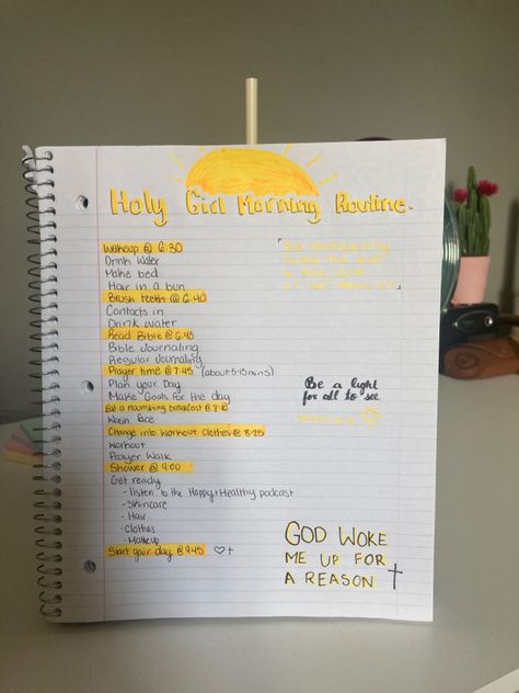 Holy Girl Morning Routine, Morning Routine With God, Christian Routine, Christian Girl Morning Routine, Christian Morning Routine, College Morning Routine, Girl Morning Routine, Holy Girl, Christian Bible Study