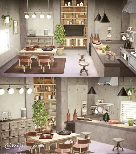 Happy Home Paradise Kitchen Ideas, Acne Kitchen Ideas, Acnh Restaurant Designs Happy Home Paradise, Animal Crossing Restaurant Kitchen, Acnh Hhp Interior, Happy Home Paradise Kitchen, Happy Home Designer Acnh, Acnh Restaurant Kitchen, Animal Crossing Happy Home Paradise Idea