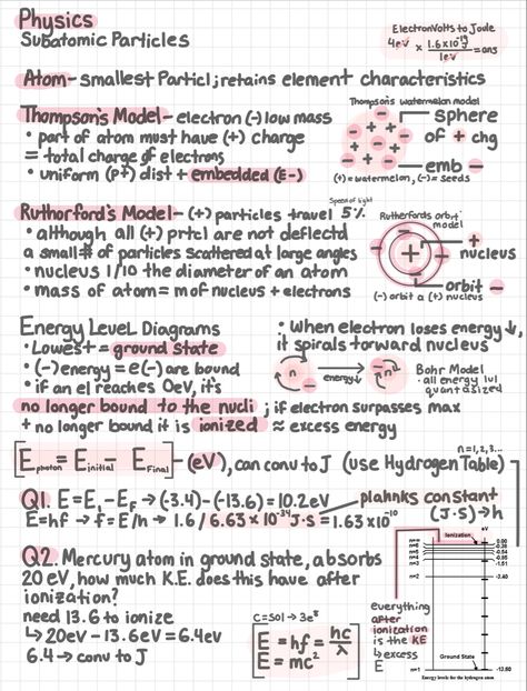 Physics Notes, Chemistry, Physics, Writing