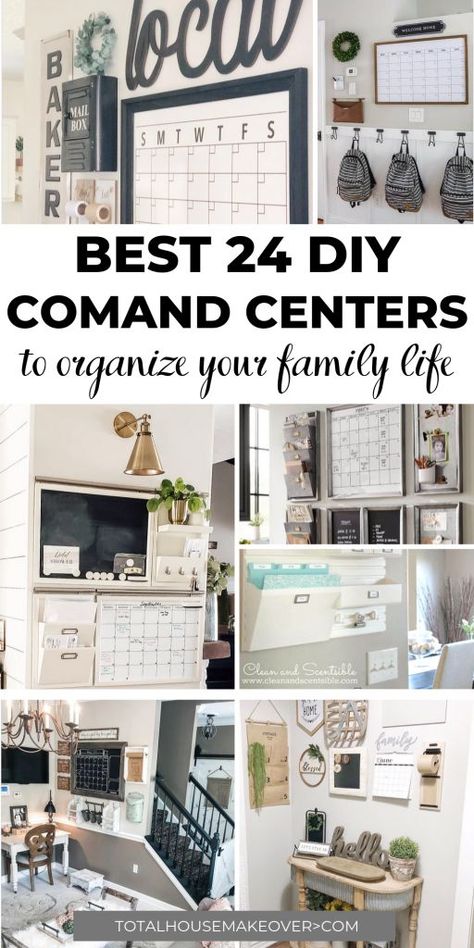 Every Command Center is not created equal. These are the best command center ideas that is functional and cute. There is nothing like organization in style. Click through for the clever family command centers. Organization| Home Decor, Command Center Idea, Family Command Center Wall, Command Center Wall, Command Center Organization, Family Command Centers, Diy Command Center, Command Center Ideas, Command Center Kitchen, Home Command Center, Office Organization At Work