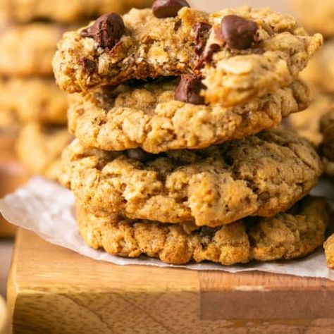 Lactation Cookies (without Brewers Yeast) - Lauren Fit Foodie Lactation Cookies Without Brewers Yeast, Best Lactation Cookies, Lauren Fit Foodie, Oatmeal Cookie Recipes Healthy, Chocolate Chip Oatmeal Cookies Healthy, Lactation Cookies Recipe, Healthy Oatmeal Cookies, Lactation Recipes, Shake N Bake