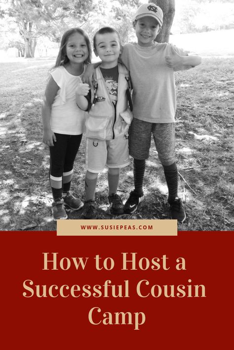 There is nothing more fun than hanging out with your cousins. So here is a great guide to hosting a cousin camp or grandma camp. Cousin Weekend Ideas, Cousin Camp Themes, Cousin Day Ideas, Cousin Camp Activities, Grandma Camp Ideas, Cousin Camp Ideas, Cousin Camp Shirt, Cousin Day, Grandparents Activities