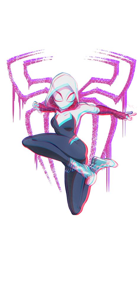 Pink Wallpaper about Spider Gwen from spider man into the spider verse Spiderman And Gwen, Spiderman Gwen Stacy, Anime Openings, Spider Gwen Art, Gwen Spiderman, Spiderman Girl, Spiderman And Spider Gwen, Spiderman Tattoo, Marvel Spider Gwen