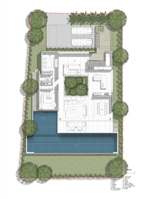 Cove House, Courtyard House Plans, Plans Architecture, Casa Country, Architectural Floor Plans, Villa Plan, Botanical Illustrations, Courtyard House, Natural Home Decor