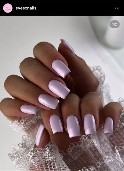 Long square nails in light violet color Light Violet Nails, Ig Nails, Light Purple Nails, Violet Nails, Long Square Nails, Light Violet, Violet Color, Acrylic Designs, Classy Nails