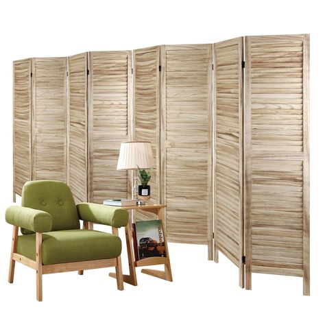 PRICES MAY VARY. 【Exquisite craftsmanship】Our folding privacy wood screen is carefully designed by professional carpenters, with exquisite and elegant craftsmanship, in addition to the sharp right angles, the texture is round and delicate, the appearance is simple, the design style is unique, and it has a strong oriental retro style to bring you a unique vision enjoy 【Reliable Quality】 The portable partition screen is made of natural paulownia wood, which is comfortable and breathable, environme Dividing Rooms Without Walls, Kitchen Living Room Divider, Wall For Bedroom, Room Divider Folding, Artistic Kitchen, Temporary Room Dividers, Portable Partitions, Wood Room Divider, Living Room Divider