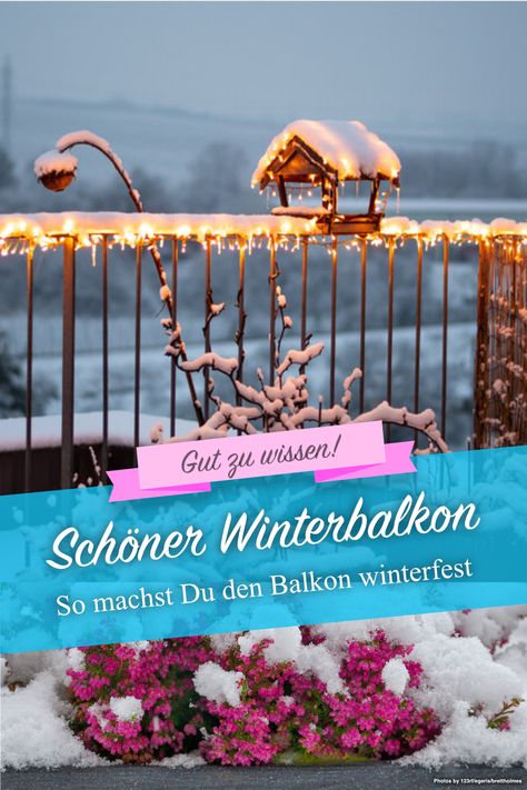 Mit nahendem Winter und fallendem Laub wird es höchste Zeit, den Balkon winterfest zu machen. Mit den folgenden Tipps schützt Du Deinen Balkon und die Pflanzen vor Schnee und Frost. Winter Balkon