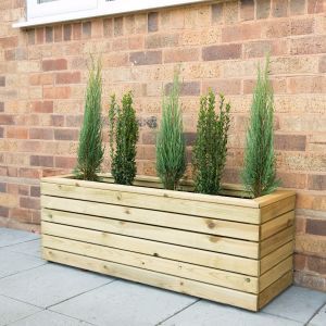 Shop Planters | Garden Planters | Buy fencing Direct Long Planter, Contemporary Planters, Wooden Planter Boxes, Wooden Planter, Garden Solutions, Tall Planters, Forest Garden, Wooden Planters, Flowering Shrubs