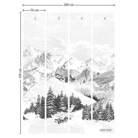 Là-Haut Panel - Isidore Leroy Modern Log Cabin, Nordic Boho, Chalet Design, Forest Wall Mural, Flipping Houses, Wallpaper Calculator, Black And White Wallpaper, Wild Nature, Nature Wall Art