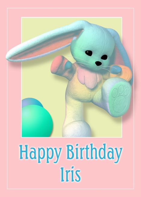 Iris, Happy Birthday Bunny card #Ad , #affiliate, #Happy, #Iris, #Birthday, #card Birthday Bunny, Thanks Greetings, Art Mockup, Some Bunny Loves You, Bunny Birthday, Golden Birthday, Free Ecards, Picture Art, Card Card