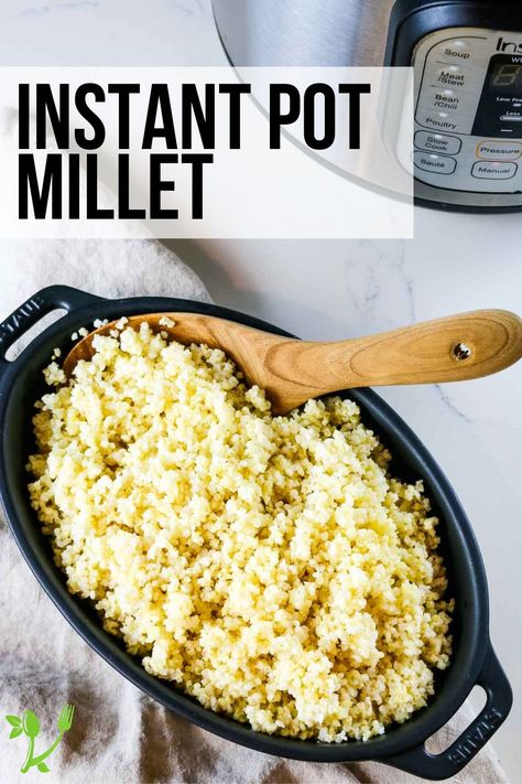 Instant Pot Millet can be served as porridge, cold in salads, or paired as a healthy gluten-free grain with protein. Learn how to cook this mildly flavored ancient grain for quick and fluffy results that's perfect for sweet and savory dishes. Instant Pot Millet, How To Cook Millet, Ancient Grains Recipes, Eastern European Recipes, Millet Recipes, Low Histamine, Ukrainian Recipes, Savory Dishes, Ancient Grains