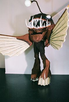 Wearable Puppet, Angler Fish Costume, Sea Creature Costume, Shark Halloween Costume, Stilt Costume, Shark Halloween, Fish Costume, Monster Costumes, Angler Fish