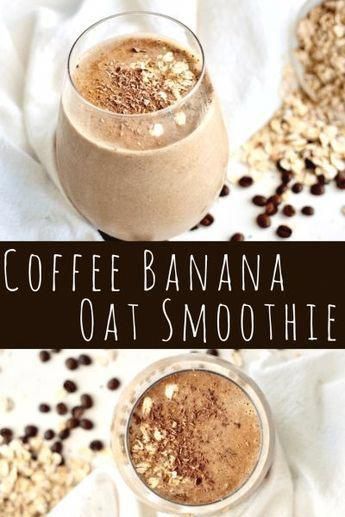 Coffee Banana Smoothie, Oats Smoothie Recipes, Banana Oat Smoothie, Banana Smoothie Healthy, Banana Apple Smoothie, Dairy Free Coffee, Desayuno Keto, Healthy Breakfast On The Go, Perfect Healthy Breakfast