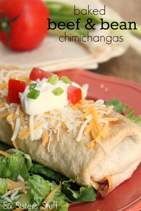 Frozen Recipes, Chimichanga Recipe, Six Sisters Stuff, Six Sisters, Freezer Meal, Authentic Mexican, Mexican Recipes, Food Prep, Beef Dishes