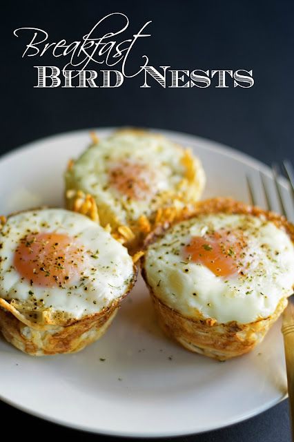 Breakfast-Bird-Nests-Recipe Birds Nests Recipe, Breakfast Finger Foods, Best Brunch Recipes, Bird Nests, Bacon Breakfast, Birds Nest, Breakfast Brunch Recipes, Breakfast For Dinner, Breakfast Time