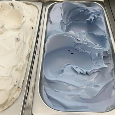 Ice Cream, Cream, Blue