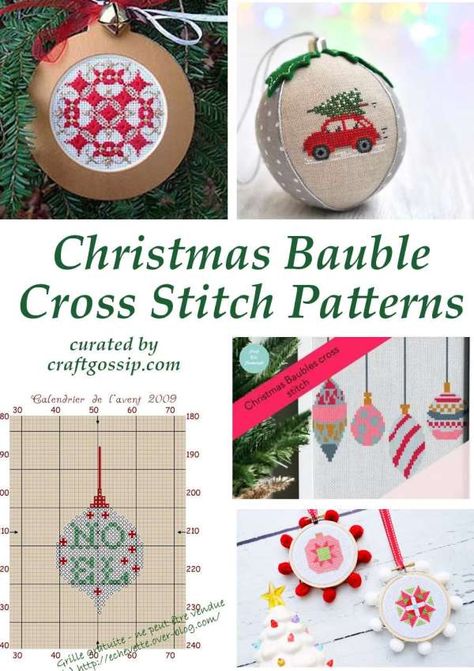 Holiday Bauble Cross Stitch Patterns Creative Ways To Gift Money, Make Candles Diy, Ways To Gift Money, Cross Stitch Christmas Gifts, Christian Cross Stitch Patterns, Cute Gift Tags, Christian Cross Stitch, Rainy Day Crafts, Retro Ornaments