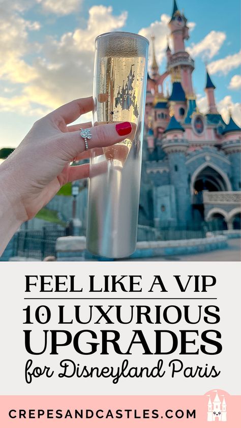 birthday, treat a loved one, or simply make your visit more exciting. Whatever the reason, consider getting something extra special to feel like a VIP at Disneyland Paris. Here are 10 ways to upgrade... #disneylandparistips #crepesandcastles Birthday At Disneyland, Book Restaurant, Disneyland Birthday, Character Dining, Premium Hotel, Birthday Treat, Disneyland Hotel, Disney Hotels, Vip Tickets