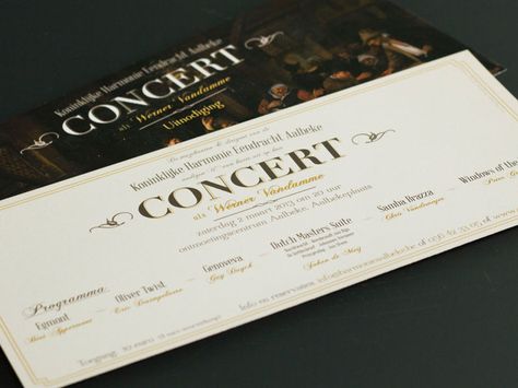 Concert Invitation Concert Invitation, Invitation Card Design, Typography Letters, About Us, Orchestra, Invitation Design, Invitation Cards, Layout Design, Creative Professional