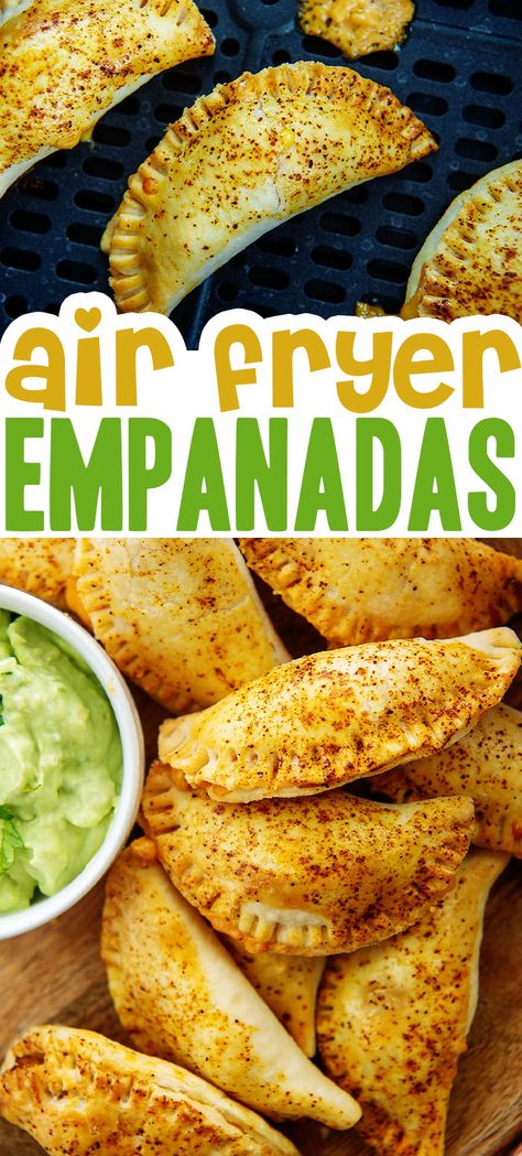 Fried Empanadas Recipe, Air Fryer Empanadas, Dessert Empanadas, Chicken Empanada Recipe, Homemade Empanadas, Easy Empanadas Recipe, Empanada Recipes, Beef Empanadas Recipe, Air Fryer Pizza