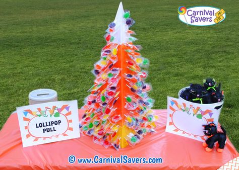 Lollipop Pull Game #IndoorGames #OutdoorGames #Games #PartyGames #Carnival #Lollipops Lollipop Pull Game, Candy Corn Games For Kids, Lollipop Pull Game Fall Festivals, Candy Corn Ring Toss, Candy Corn Toss Game, Lollipop Tree Carnival Game, Candy Corn Games, Church Youth Activities, Halloween Lollipop