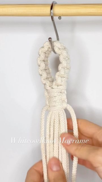 MACRAME PATTERNS/TUTORIALS on Instagram: "No ring? - no problem! 😉 Make a loop using Square Knots - this is my fav way to start plant hangers 😌 ••• #macrame #macrameplanthanger #diymacrame #macramemakers #whiteowlknot #macrametutorial" Macrame Diy Wall Hanging, Macrame Square, Macrame Square Knot, Making Macrame, Square Knot, White Owl, Macrame Patterns Tutorials, Plant Hangers, Macrame Knots