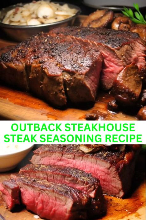 Outback Steak Seasoning, Steak Seasoning Recipe, Season Steak Recipes, Steakhouse Steak, Outback Steakhouse, Seasoning Recipe, Seasoned Rice, Steak Seasoning, Our Secret