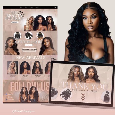 Wig Websites, Box Bag Packaging, Branding Workbook, Hair Business, Mega Hair, Color Pallete, Web Banners, Beauty Boutique, Business Hairstyles