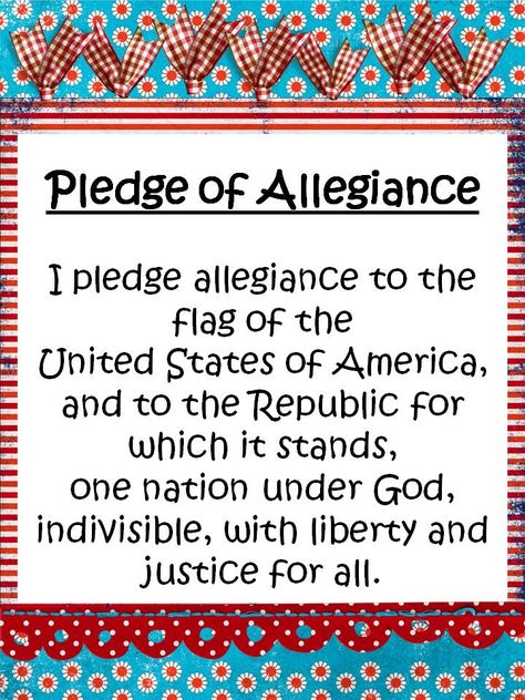 Pledge of Allegiance Poster The Pledge Of Allegiance, I Pledge Allegiance, Rule Of Three, Pledge Of Allegiance, Creative Classroom, Classroom Fun, Beginning Of School, Classroom Posters, Teaching Classroom