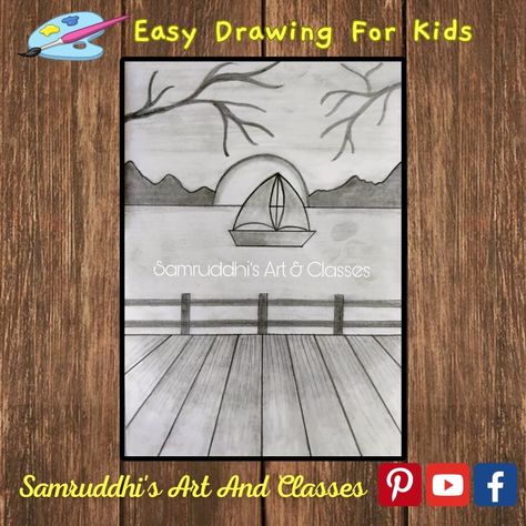 Pencil Shading For Kids, Shading Ideas, Drawing Classes For Kids, Sketch Images, Shading Drawing, Drawing Classes, Basic Painting, Nature Art Drawings, Pencil Sketch Images