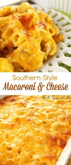 Dinner Southern, Southern Macaroni And Cheese, Macaroni And Cheese Casserole, Southern Mac And Cheese, Best Mac N Cheese Recipe, Baked Mac And Cheese Recipe, Macaroni Cheese Recipes, Southern Recipes Soul Food, Baked Macaroni