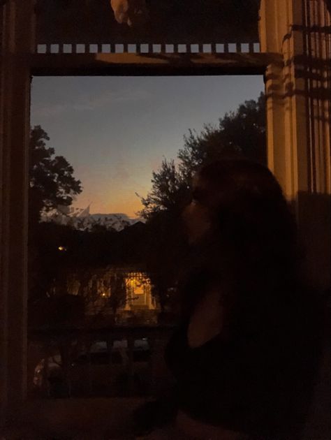 Mysterious Girl Aesthetic, Written By Lana Del Rey, Living On My Own, Window Aesthetic, Thought Daughter, Insta Theme, Dream Self, Film Ideas, Sunset Silhouette