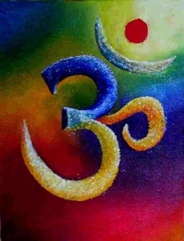 Om Symbol Painting, Canvas Without Frame, Arte Hippy, Om Symbol Art, Om Art, Spiritual Pictures, Ganesh Art, Buddha Painting, Ganesha Painting