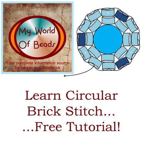 Beadwork Patterns Free Seed Bead Tutorials, Beading Styles, Circular Brick Stitch, Beading Tips, Brick Stitch Tutorial, Beading Stitches, Bead Tips, Brick Stitch Pattern, Bead Weaving Patterns