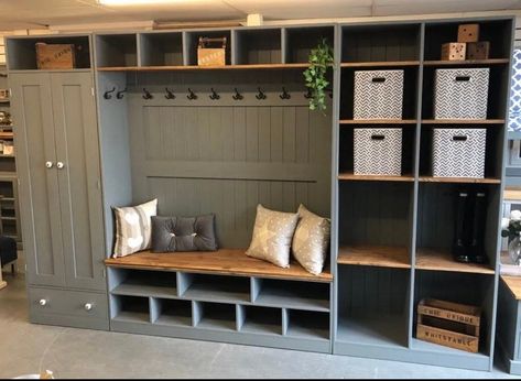 Boot Room Storage, Coat Cupboard, Room Cupboard, Boot Room Utility, Living Room Cupboards, Cupboard Decor, Utility Room Designs, Hall Cupboard, Coat Storage