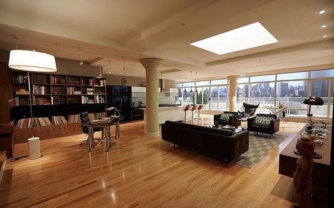 Harvey Specter Office, Harvey Specter Apartment, Successful Lawyer, Classic Life, Harvey Specter, American Series, Small Apartment Design, Home Library Design, Bachelor Pad