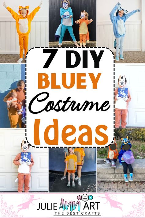 Creating a DIY Bluey costume can be both fun and simple! Here is a variety of Bluey costume options available for children and adults to enjoy; they can look like a decent bluey and enjoy their Halloween parties and other copay events in a flair. Diy Bluey Costume Tutu, Bluey Costume Makeup, Bluey Mom Costume, Diy Bluey Grannies Costume, Chili And Bandit Bluey Costume, Bluey Family Halloween Costume Diy, Bluey Group Costume, Bluey Bingo Costume, Muffin Costume Bluey